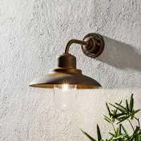 MORETTI Wandlamp buiten SUSA, brons / oud-messing, Messing, Landelijk