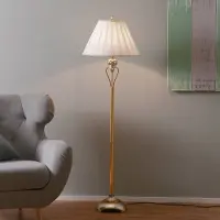 Orion Vloerlamp ALVARO, messing / goud, Woon-/ Eetkamer, Kunststof, Antiek, vloerlamp