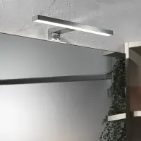 ONLI Wandlamp Nemo, alu / grijs / zink, Badkamer, Kunststof, Modern, Wandlamp