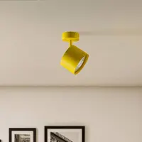 Argon Plafondspot Chloe verstelbaar 1-lamp, geel Chloe, dimbaar, geel / oranje, Woon-/ Eetkamer, metaal, Modern