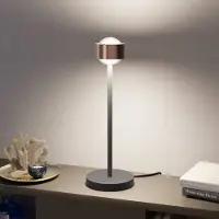 TOP LIGHT LED-tafellamp Puk! 80 Eye Table, dimbaar, koper, Woon-/ Eetkamer, Aluminium, Modern, LED tafellamp