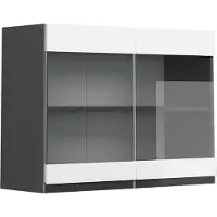 Vicco R-Line Glazen keukenkast – 80 cm J-vorm Wit