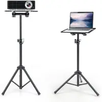 Trendmix driepoot projector statief met instelbare hoogte en kantelbaar blad voor laptop muziek of tablet