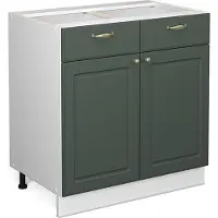 Vicco Fame-Line Keukenonderkast – 80 cm, WB Eik Groen-Goud Landhuis