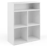 Vicco Boekenrek – 72 x 90.2 cm 4 compartimenten Wit