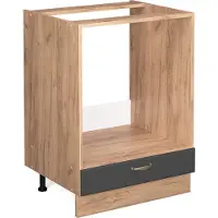 Vicco Fame-Line Ovenombouwkast – 60 cm zonder werkblad Antraciet-goud