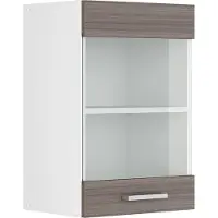 Vicco R-Line Glazen keukenkast – 40 cm Edel grijs