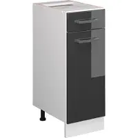 Vicco R-Line Keukenonderkast – 30 cm zonder werkblad Antraciet Hoogglans