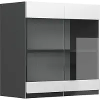Vicco R-Line Glazen keukenkast – 60 cm J-vorm Wit