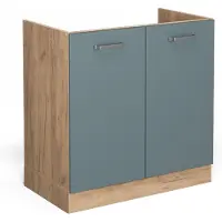 Vicco R-Line Wastafelkast – 80 cm zonder werkblad Blauw-grijs
