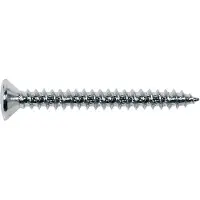 Boston TS-03-C Verchroomde Tap Schroeven 4x45mm - 12 Stuks
