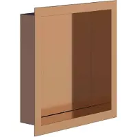 BES LED Inbouwnis - Leoni Prim - 30x30x7cm - Geborsteld Koper
