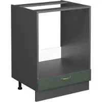 Vicco Fame-Line Ovenombouwkast – 60 cm, WB Eik Groen-Goud Landhuis