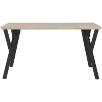 Beliani BRAVO - Eettafel - Lichte houtkleur - 80 x 140 cm - MDF
