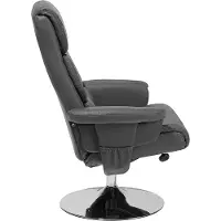 Beliani legend - Fauteuil - Kunstleer - grijs - 50x80x103