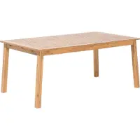 Beliani Cesana Tuintafel Licht houtkleur Hout, Hout