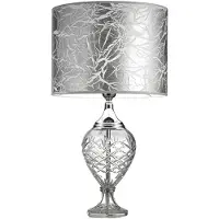 CREMASCO Tafellamp Belle Epoque, helder / transparant, Woon-/ Eetkamer, Glas, Tafellamp