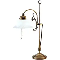 BERLINER MESSINGLAMP Tafellamp ELISABETH, brons / oud-messing, Woon-/ Eetkamer, Messing, Antiek, Tafellamp