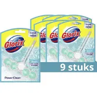 Glorix - WC blokjes - Bleek - 9 Stuks - Voordeelverpakking
