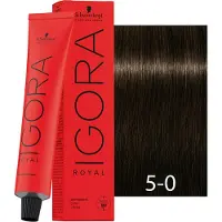 Schwarzkopf Permanente Haarkleur Haute Définition 5-0 : Lichtbruin , 60ml