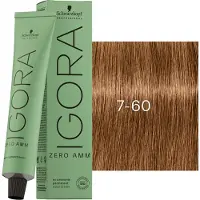 Schwarzkopf Igora ZERO AMM 60 ml 7-60 mittelblond schoko natur