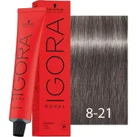 Schwarzkopf Haarverven Igora Royal #RoyalTakeOverPermanent Color Cream No. 8-211 Hellblond Asch Cendré Extra