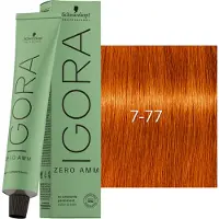 Schwarzkopf Professional Igora Zero Amm Permanente kleuring 60 ml 7-77