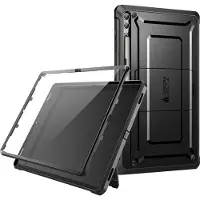 Supcase Unicorn Beetle Pro Tablethoes - Geschikt voor Samsung Galaxy Tab S10 Ultra / S9 Ultra - Met ingebouwde screenprotector - Kickstand - Full Body Protectie - Zwart