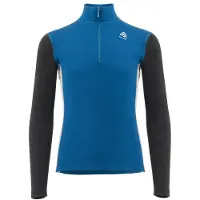 Aclima - Warmwool Mock Neck Junior - Merino-ondergoed 130, blauw