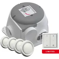 Zehnder ComfoFan Silent Limited + 4 ventielen + RFT zender - 300 m³/h - Randaarde