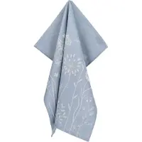 Bunzlau Castle Theedoek Wild Flowers Grijs-Blauw