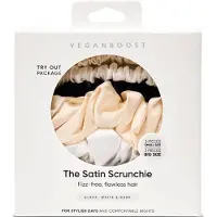 Vegan Boost Satin Scrunchies 3 small 3 big - 6pcs