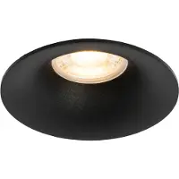 QAZQA Moderne inbouwspot zwart GU10 50mm - Gijs
