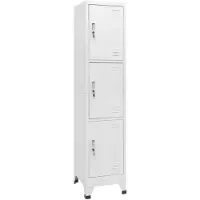 vidaXL Lockerkast met 3 vakken 38x45x180 cm