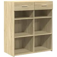 vidaXL Dressoir 80x42,5x93 cm bewerkt hout sonoma eikenkleurig