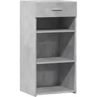 vidaXL Dressoir 45x42,5x93 cm bewerkt hout betongrijs