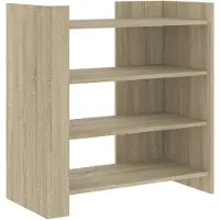 vidaXL Dressoir 73,5x35x75 cm bewerkt hout sonoma eikenkleurig