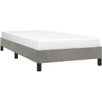 vidaXL Bedframe zonder matras 80x200 cm fluweel lichtgrijs