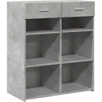 vidaXL Dressoir 80x42,5x93 cm bewerkt hout betongrijs