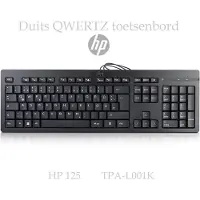 HP 125 DUITS QWERTZ toetsenbord - USB bedraad
