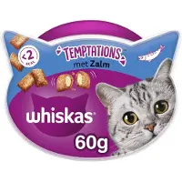 Whiskas snack temptations zalm 8x60 gr