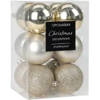 HOME & Styling collection Set van 12 kerstballen, Ø 6 cm