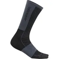 Icebreaker Hardloopsok Men Merino Run+ Ultralight Crew Black/Graphite-Schoenmaat 39 - 41,5