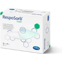 Hartmann RespoSorb Super Verband 10x10cm 6850204 10 St Compressen