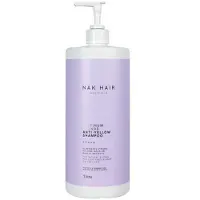 NAK Blonde Range Platinum Blonde Anti-Yellow Shampoo 1000ml | Zilvershampoo