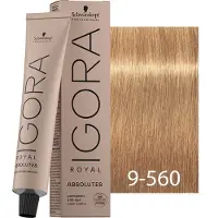 Schwarzkopf Haarverven Igora Royal Absolutes Permanent Anti-Age Color Creme 9-560 Lichtblond goud
