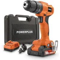 Powerplus Dual Power Accu schroef- en klopboormachine POWDPO1110 - Schroeven, klopboren en boren - 20 V, 30 Nm, Met accu en lader