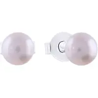 Lucardi Oorbellen zilver / parelwit