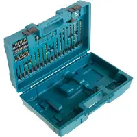 Makita 183W49-4 Transportkoffer 480 x 320 x 140 mm + 65 stuks SDS-plus toebehorenset voor accu-draaihamer DHR171