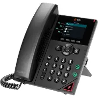 HP Poly VVX 250 4-IP PH PoE-e Geen lokalisatie, Telefoon, Zwart